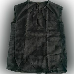 Womens J. Crew Textured Crew Neck Sleeveless Blouse